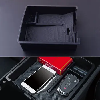 

Car Center Console Armrest Storage Box Tray Organizer ABS Fit for Cadillac ATS 2014-2017