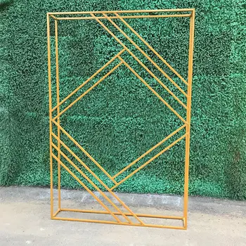 

New wedding iron cuboid screen road stage background decoration creative stage decoration geometric screen