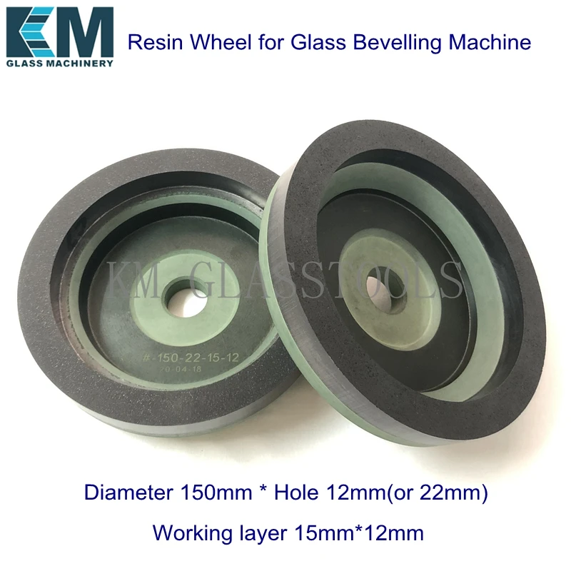 Resin Wheel 150MM *12(or22)-15*12mm #3,#4,#5,#6,#7 for Glass Bevelling Machine R4-CC5,products. abrasive wheel,grinding wheel
