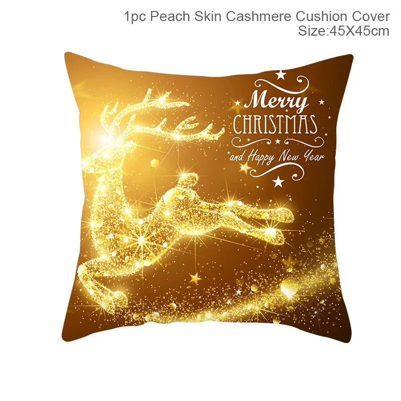 QIFU 45x45cm Christmas Pillowcase Merry Christmas Decoration for Home Christmas Gifts Xmas Decor Natale Happy New Year - Цвет: Pillowcase 31