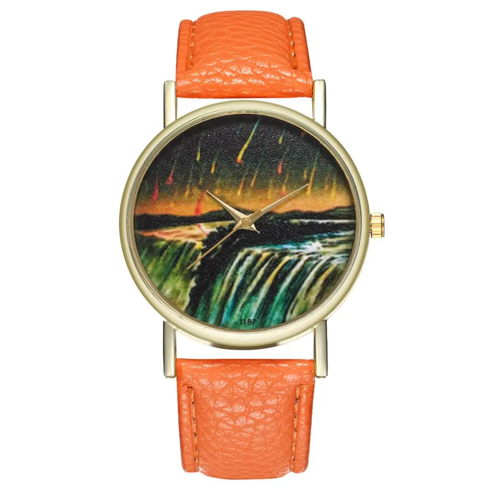 Leather Bracelet Lady Womans Wrist Watch Gift Women Watch Luxury Fashion Leather Fashion Causal Dress Watch Women