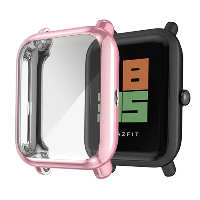 Защитная пленка для экрана тонкая красочная рамка чехол из ТПУ Защитная оболочка для Huami Amazfit Bip Younth часы с защитой экрана - Цвет: 3