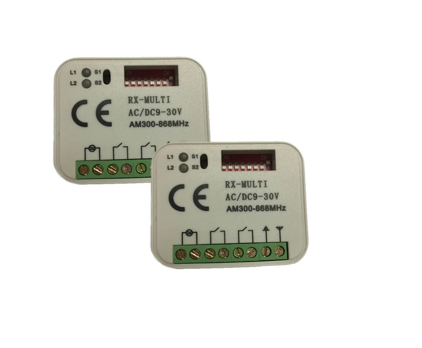 

Multi frequency 300-868mhz AC/DC 9-30V universal garage door remote control receiver free shipping