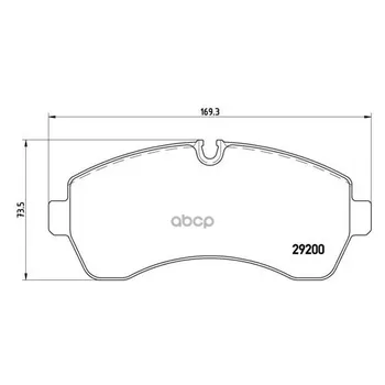 

Brake disc pads front. Mercedes-Benz Sprinter 3 5-T box (906) 06/06- / Mercedes-Benz S Brembo art. p50059