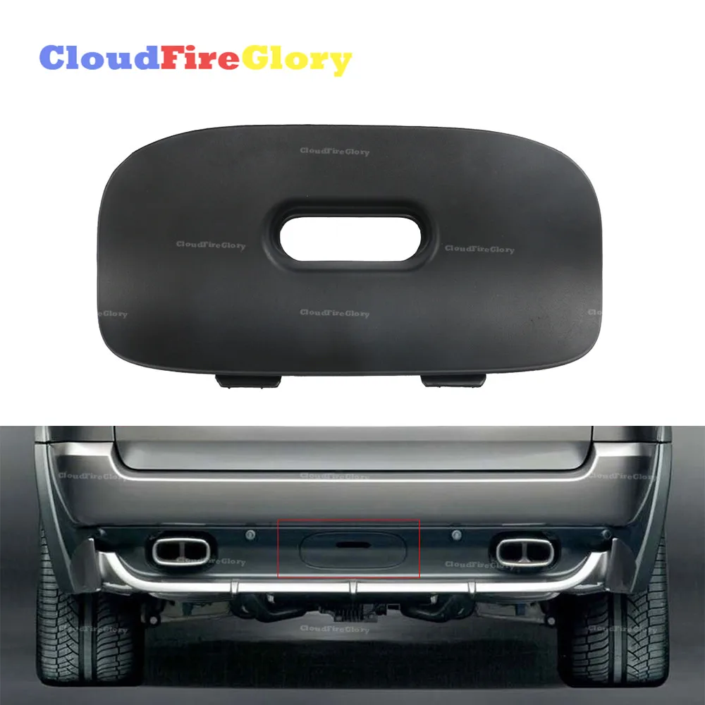 CloudFireGlory For BMW E53 X5 2000-2006 Rear Tail Bumper Tow Bar Cover Trim Flap Trailer Hitch Mount With Hole 51128402327