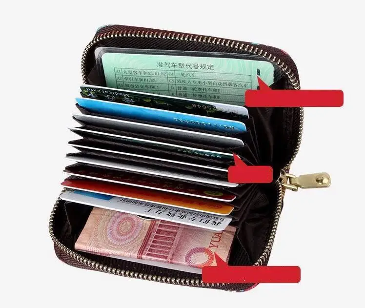 Card Wallet Cartoon pattern wallet card bag coin purse Card Holder Passport Cover Credit Card Holder Wallet Card Tarjetero Rfid