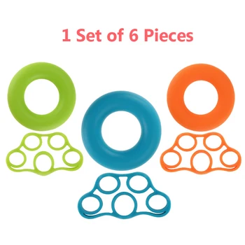 

3/4/5kg Resistance Band Hand Grip Set Strengthener Exerciser Kit Finger Stretcher Silicone Finger Trainer Gripper