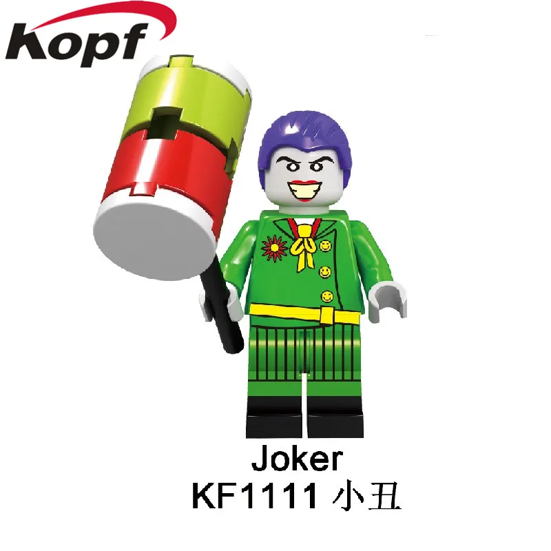 Один продаж, строительные блоки, Супер герои, кирпичи, клоун, пеннивайз, фрикадзоид, Джокер, фигурки, коллекция игрушек для детей - Цвет: KF1111 Without Box