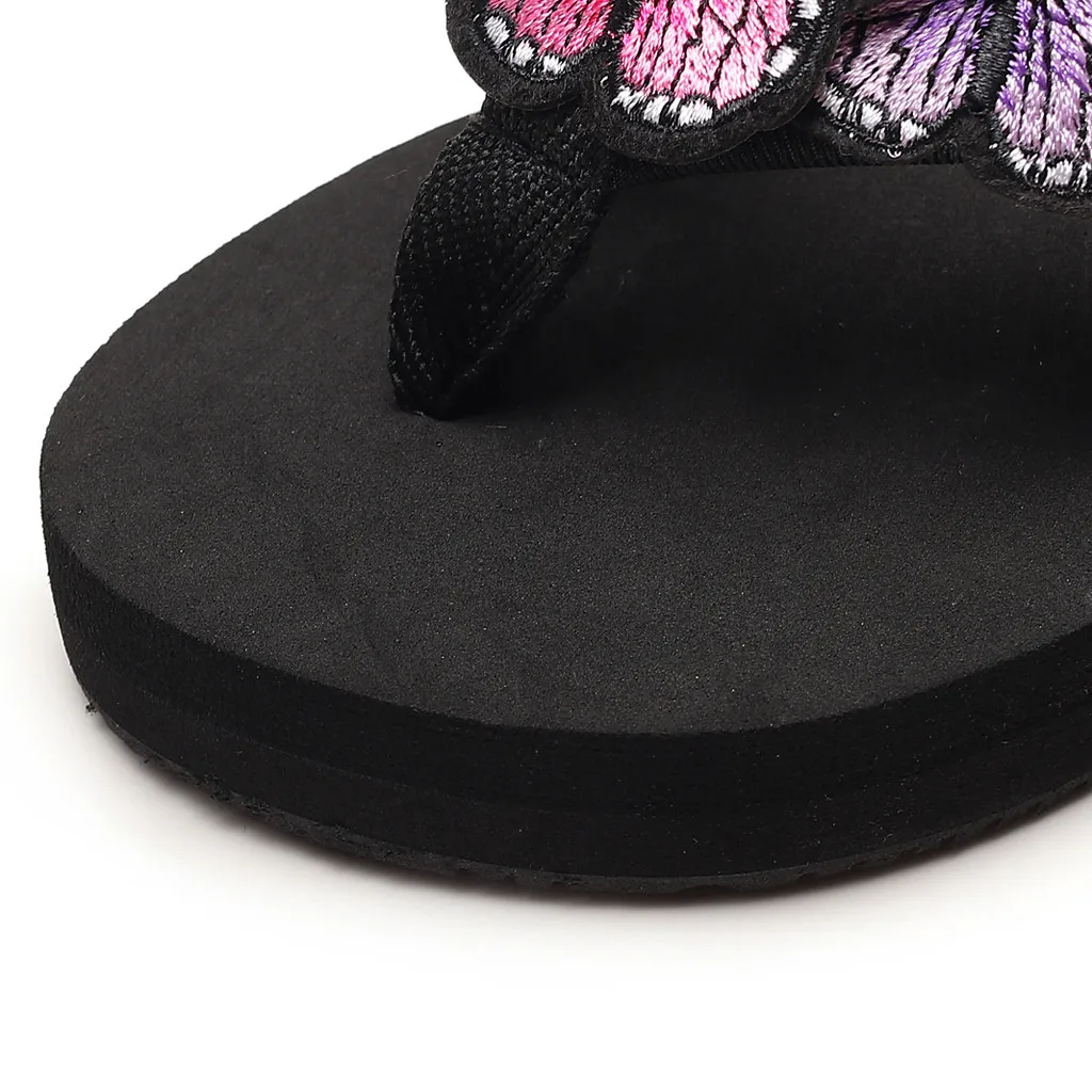 Butterfly Kids Indoor Slippers Toddler Girls Beach Wear Sandals Family Summer Home Flip Flops Baby Bohemian Casual Shoes