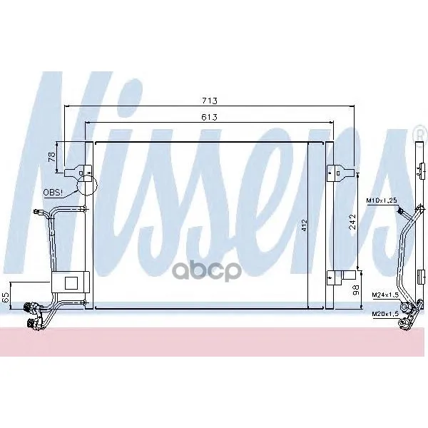 Ns94593_=Ai5176=Gr925339=Bh7402302=Oe [4b0260403f]!Радиатор Audi A6 1.8-2.8/1.9tdi 97 Nissens 94593 Nissens арт. 94593