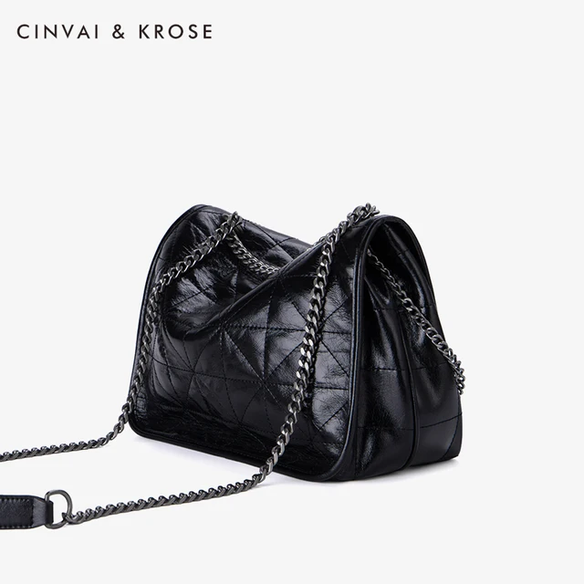Cnoles Genuine Leather Shoulder Messenger Bag 1