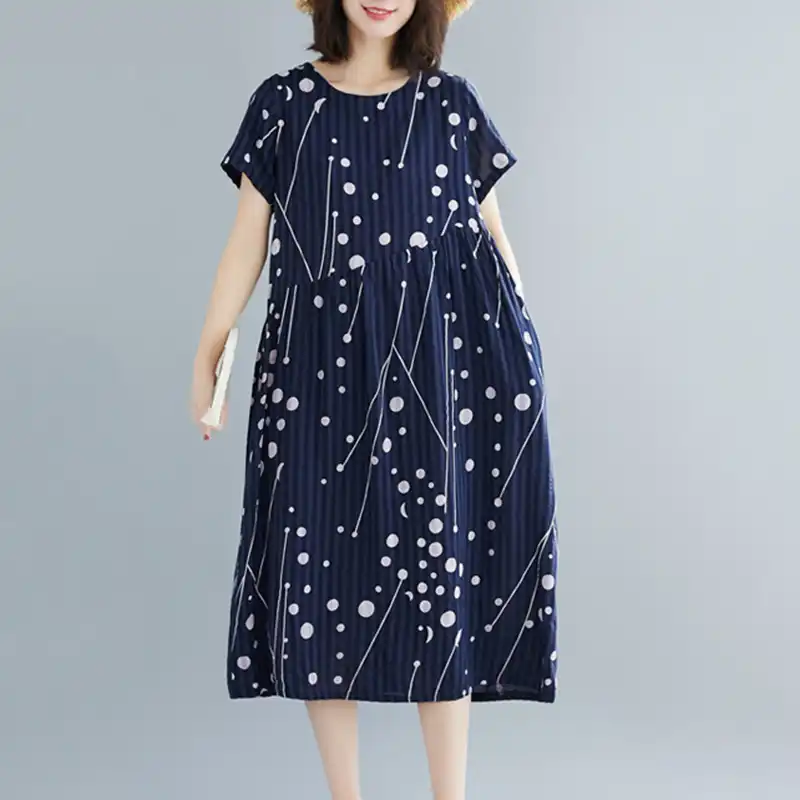a line cotton women's dresses