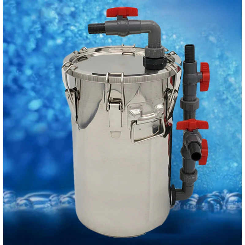 Aquarium External Canister Filter SS304 Pre Filter Turtle Shrimp Tank External Filter DIY Barrel