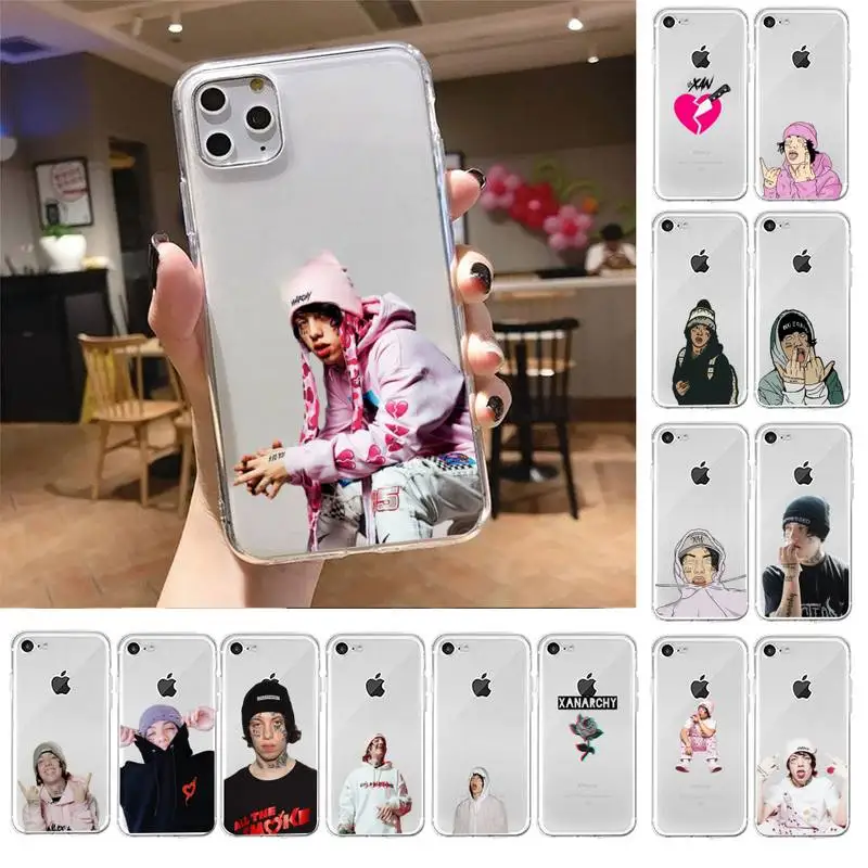 lil xan Phone Case For iPhone X XS MAX 6 6s 7 7plus 8 8Plus 5 5S SE 2020 XR 11 11pro max Clear funda Cover | Мобильные телефоны и