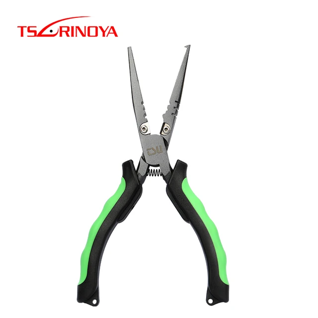 TSURINOYA Saltwater Multifunction Fishing Pliers Corrosion Resistant  Stainless Steel Hook Remover Crimping Pliers RS-180 - AliExpress