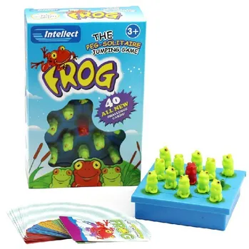 

Top 40 Cards 3-7 Years Old Children's Intelligence Toy Frog Chess Game Practice Logical Thinking