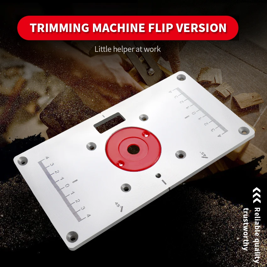 

Multifunctional Aluminum Alloy Router Table for Woodworking Benches Trimming Machine Flip Chip Board Trimming Machine Flip Plate