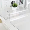 PVC Tablecloths Transparent Acrylic Clear Table Protector Vinal Tabletop Protection Cover Carpet Protector Office Desk Mat 1-2mm ► Photo 1/6