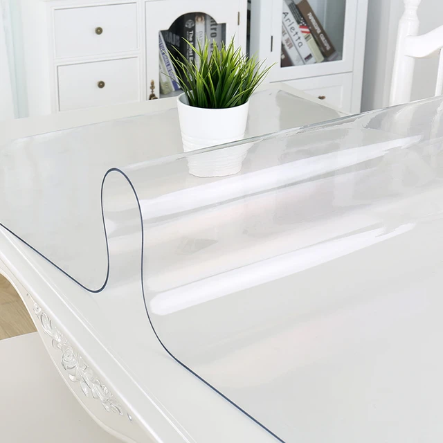 Nappe Transparente En Pvc, Acrylique, Transparente, Protège La Table, Le  Dessus, Le Bureau, 1-2mm - Nappes - AliExpress