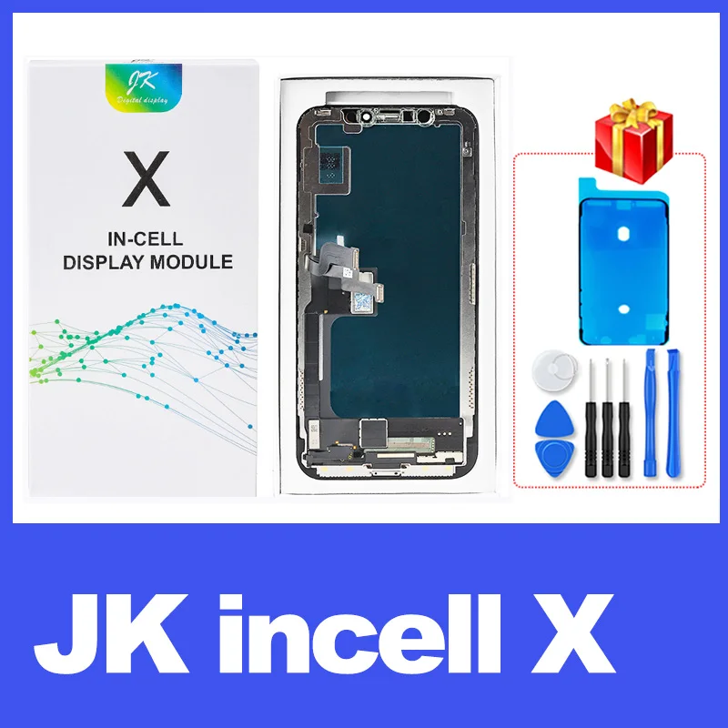 JK Incell Screen For iPhone X XR Xs Max 11 12 12Pro LCD Display Touch Screen Digitizer Assembly No Dead Pixel Replacement Parts lcd cell phone Phone LCDs