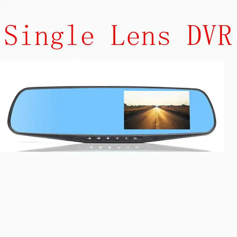 Single Lens DVR Full HD 1080P Автомобильный видеорегистратор ночного видения g-сенсор видеорегистратор с двойным объективом зеркало заднего вида Автомобильный видеорегистратор автоматический видеорегистратор - Название цвета: Single Lens DVR