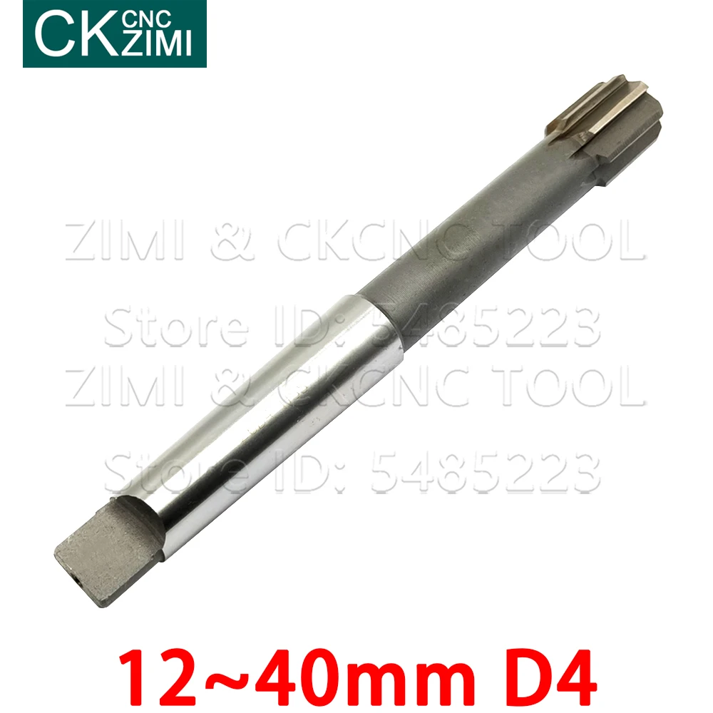 1P 12D4 15D4 16D4 17D4 18D4 20D4 22D4 24D4 25D4 28D4 30D4 32D4 34D4 35D4 40D4 HSS D4 reamers with Reamer for taper shank machine 4