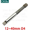 1P 12D4 15D4 16D4 17D4 18D4 20D4 22D4 24D4 25D4 28D4 30D4 32D4 34D4 35D4 40D4 HSS D4 reamers with Reamer for taper shank machine 4