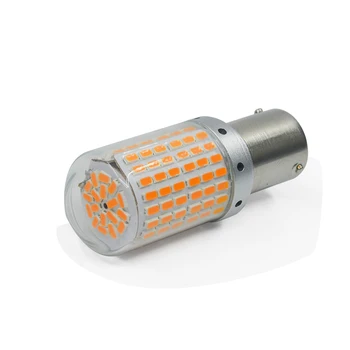 

2PCS T20 7440 W21W LED Bulbs 3014 144smd led CanBus 1156 BA15S P21W BAU15S PY21W led lamp For Car Turn Signal Light Yellow