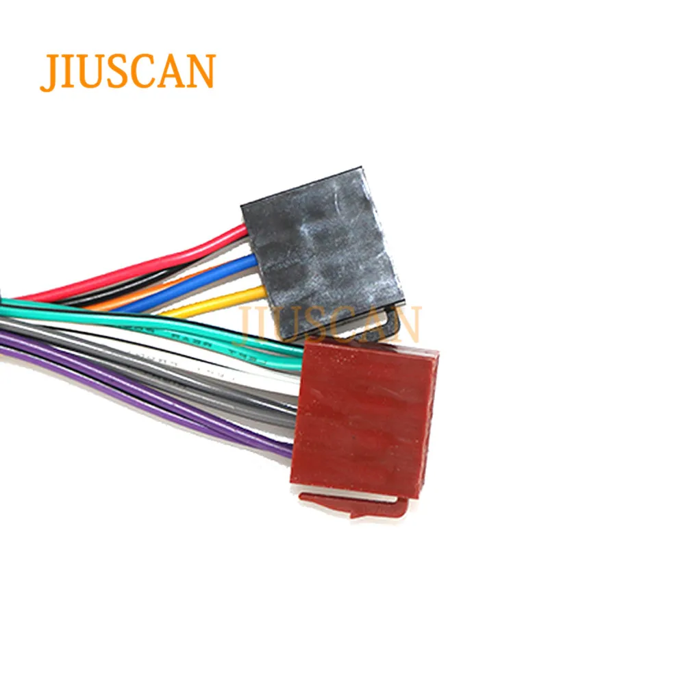 JIUSCAN 12-001 Универсальный ISO стандарт радио провода кабель жгут проводов автомобиля стерео адаптер Разъем адаптер штекер