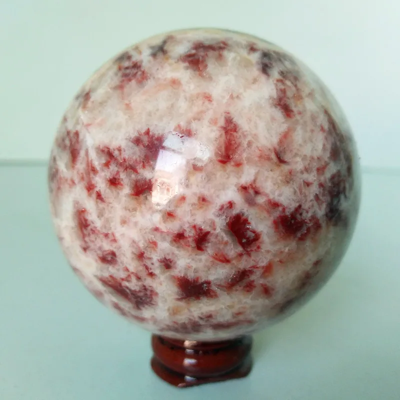 55/68 ммнатуральный красный узор шар натуральный камень кварц кристалл шар красивый красный узор камень шары - Цвет: A1     475g   70mm