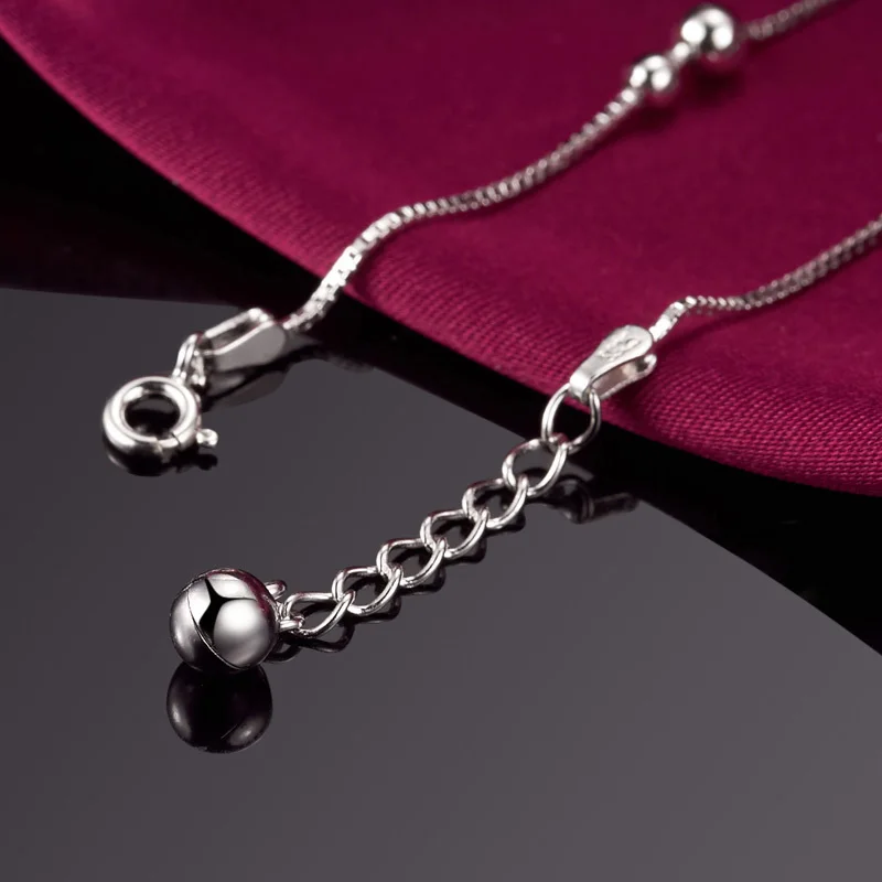 Женский ножной браслет tobilleras простой из стерлингового серебра 925 пробы с