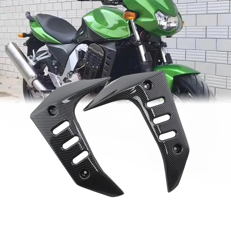

Motorcycle Fairing Kits For kawaski Z750 2004- 2006 Side Cover Radiator ABS Plastic Compression Fairings Carbon Fiber Look