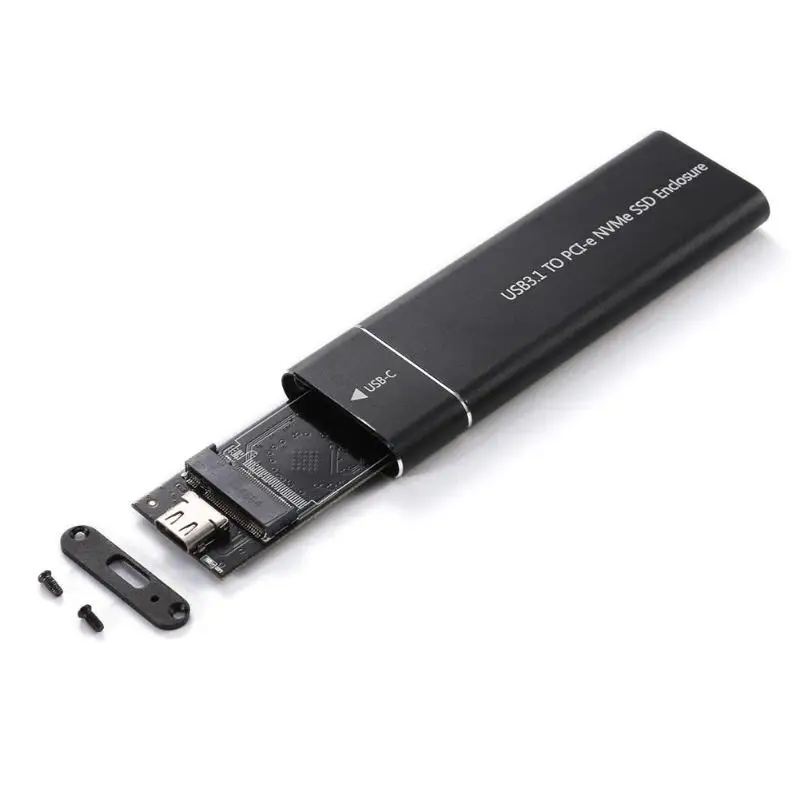 USB3.1 type-C к M.2 M ключ Накопитель SSD с протоколом NVME коробка твердотельный корпус 10 Гбит/с высокоскоростной жесткий диск корпус