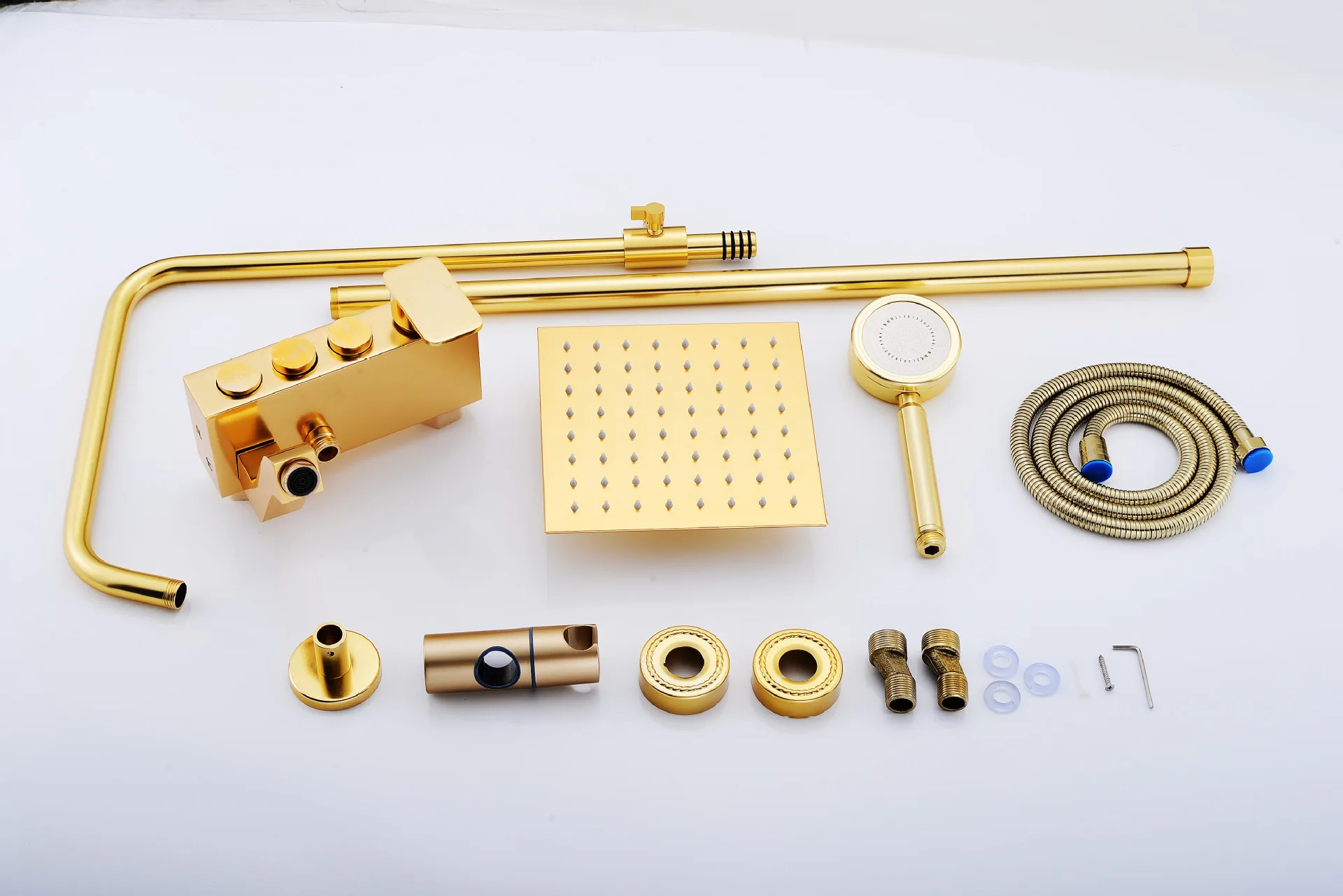 Алюминиевый душевой набор SDSN, качественная Алюминиевая душевая система для ванной комнаты, 1,5 м, душевой шланг из нержавеющей стали, золотой душевой набор для ванны