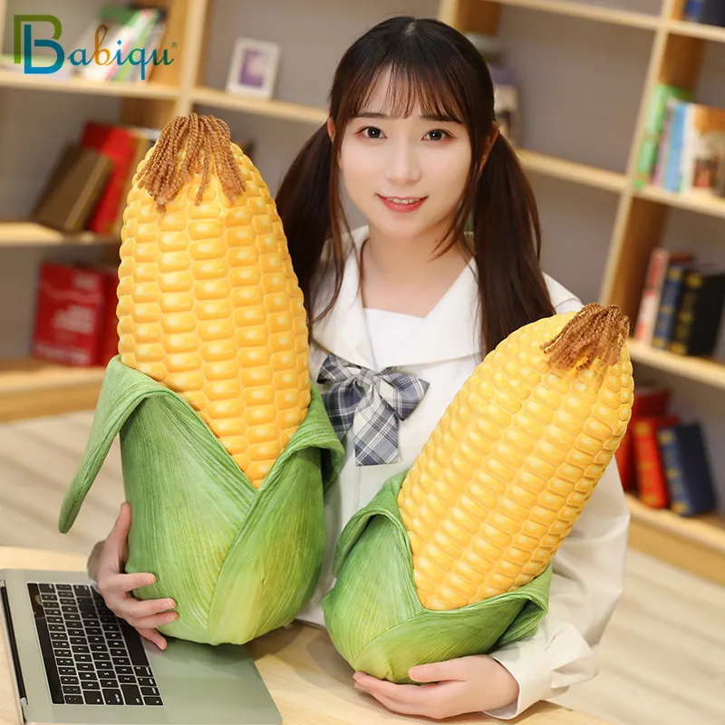 45/55cm Real Life Corn Plush Toys Stuffed Cute Plants Plush Doll Soft Creative Food Sofa Pillow Cushion Gift for Kids Girls