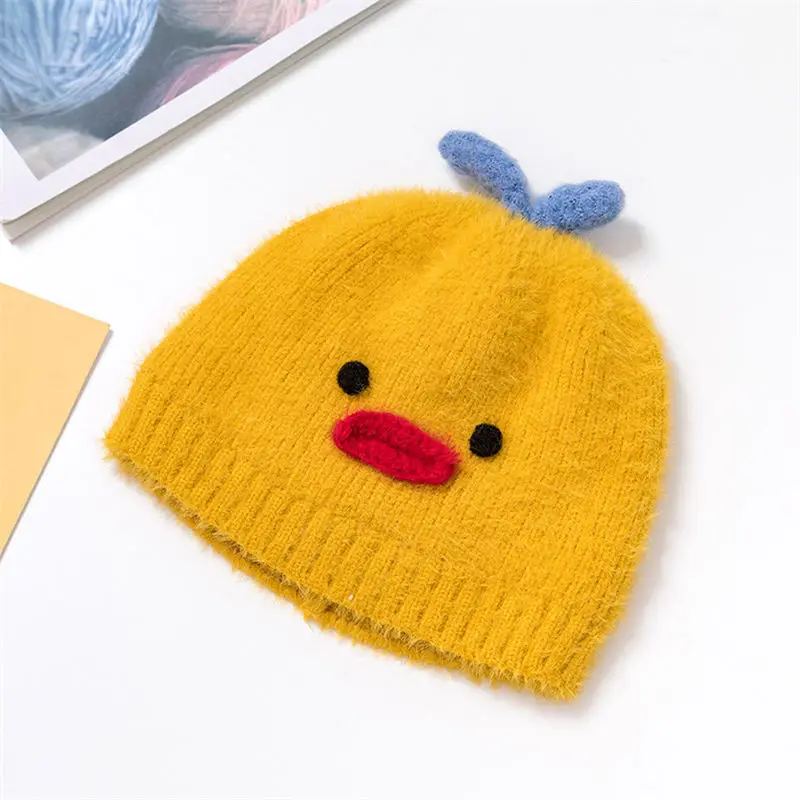 Новинка года; Утепленные зимние трикотажные изделия happy chicken; Теплая Лыжная Шапочка; шапочка для детей; для мальчиков и девочек; 38