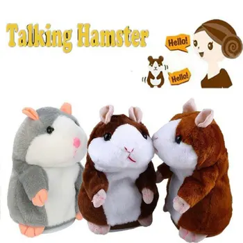 

Cheeky Hamster Repeats What You Say Electronic Pet Talking Plush Toy Cute Gift Talking Hamster Repeats Hamster