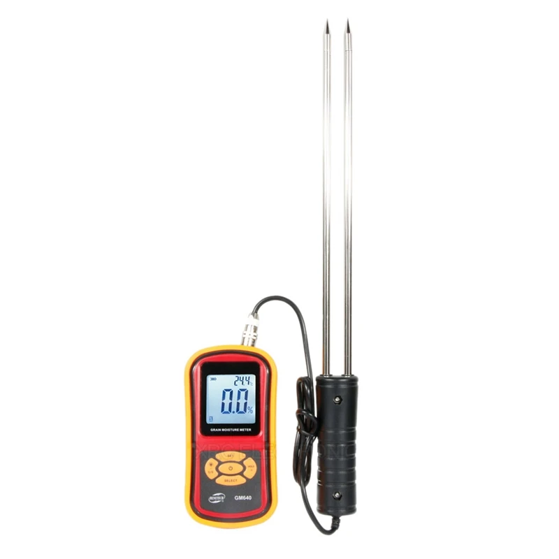 

GM640 Digital LCD Display Grain Moisture Meter Temperature Humidity Tester Measuring Tool for Wheat Corn Rice Bean