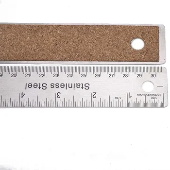 

Home Measuring Portable Stainless Steel Flexible Straight Edge School Inch And Metric Engineering Office Metal Rulers Non Slip