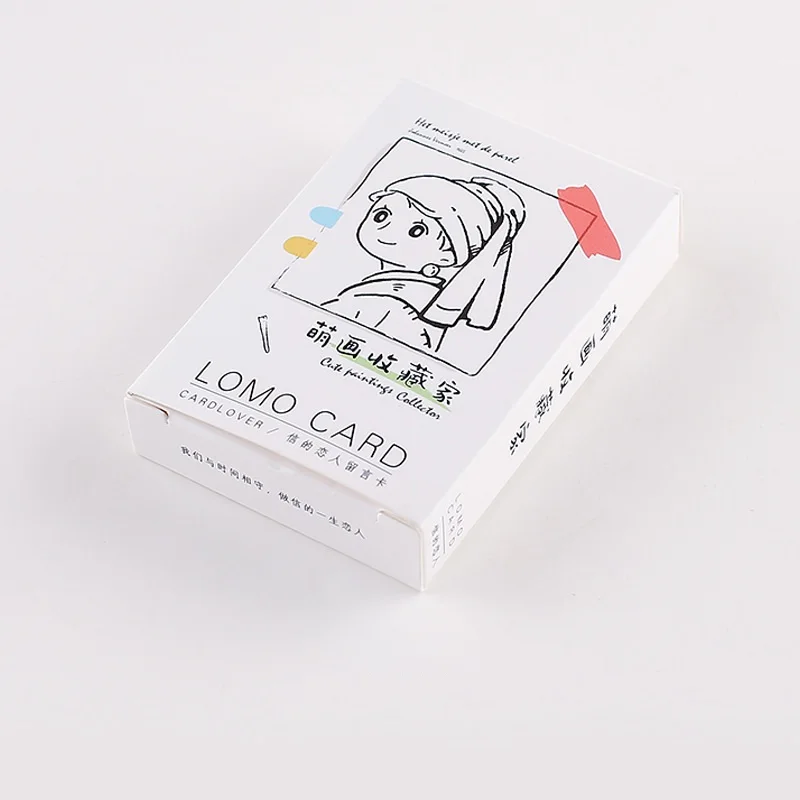 

28 Sheets/Set Cute Painting Collection Lomo Card Cartoon Mini Postcard Message Card Christmas Gifts