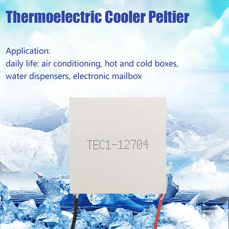 TEC1-12704 termoelektrický chladič peltier 30mmx30mm TEC1 12704 elementy modul 12V4A chladící peltier