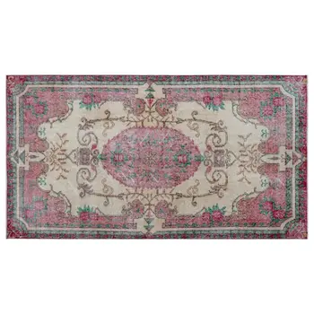 

Handmade Natural Vintage Turkish Area Rug 112x204 Cm-3'8''X6'8''