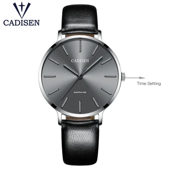 

New CADISEN 6136 Leisure Quartz Thin Women Watch Luxury brand Dress Ladies Stainless steel Watch Ultra-thin Waterproof Watches