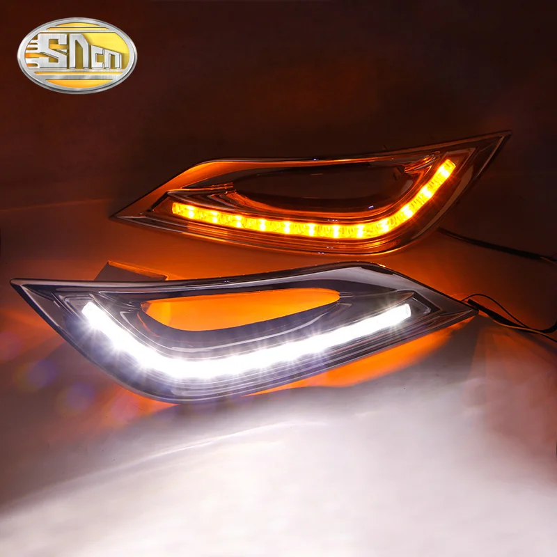 Для Hyundai Sonata YF 2011 2012 2013 2014 отложным воротником желтый сигнал Функция 12V