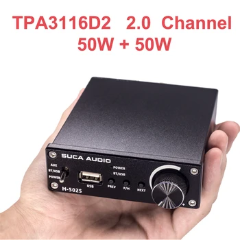 

2*50W TPA3116 Bluetooth 5.0 Digital Audio Amplifier Dual Channel Class D Stereo TPA3116 Home Theater Amp FLAC/APE/MP3/WMA/WAV