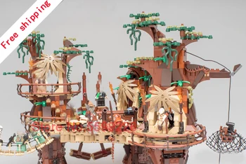 

81049/05047 1990+pcs Compatible lepinblocks Star Wars 10236 Ewok Village Building Blocks Kids Toys For Children Gift