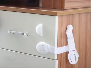 

500pcs Baby Safety Cabinet Locks Children Wardrobe Drawers Lock Baby Security Proof Child Cabinet Lock