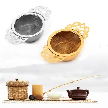 

Round Lace Tea Strainer Infuser Mesh Loose Leaf Spice Filter Reusable Gadget