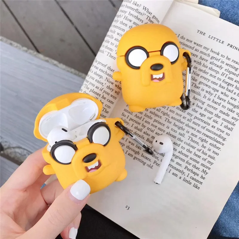 Чехол для наушников с милым мультяшным шарпеем и собакой для Apple Airpods 1/2, беспроводной Bluetooth силиконовый защитный чехол