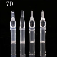 PEPAX 100 шт разные размеры татуировки наконечники трубы 7D наконечники для иглы татуировки круглые алмазные плоские/Magnum стерилизованные наконечники ручки поставка